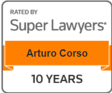 Rated By Super Lawyers | Arturo Corso | 10Years